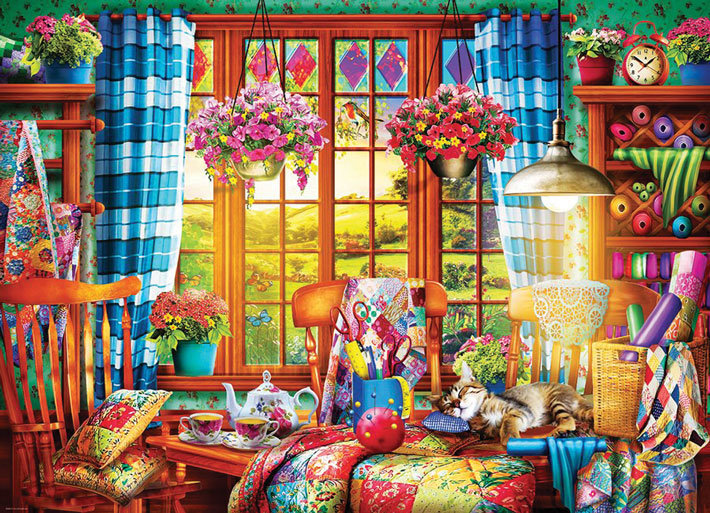 Quilting Craft Room Jigsaw Puzzle