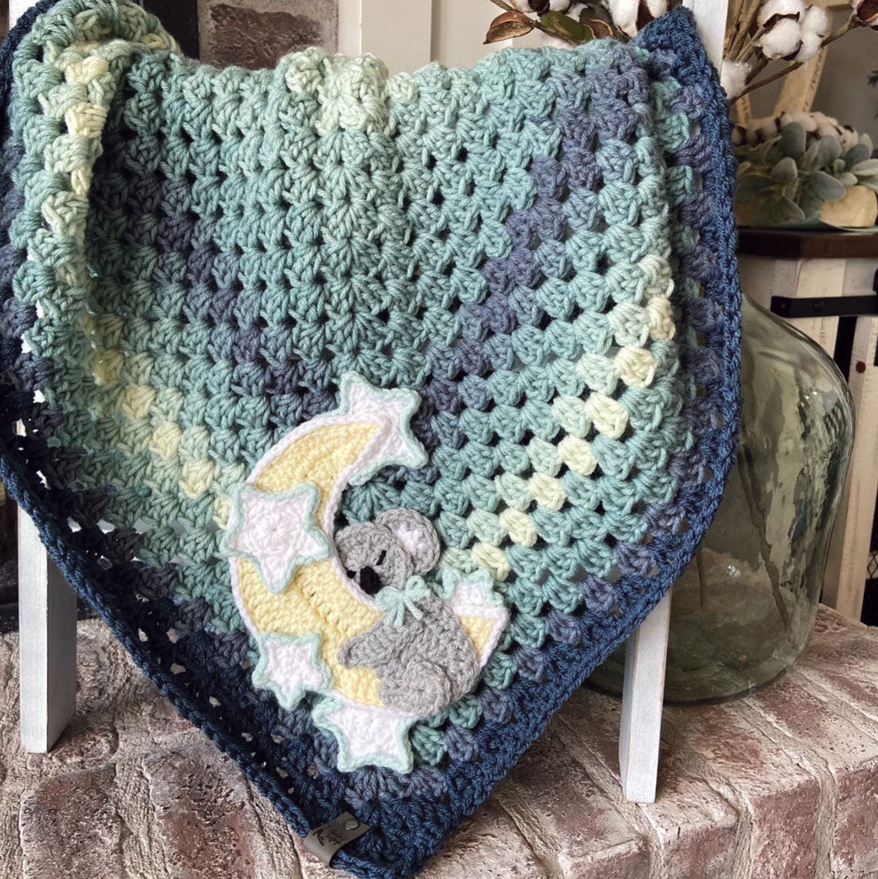 Sweet Koala Dreams Crochet Baby Blanket
