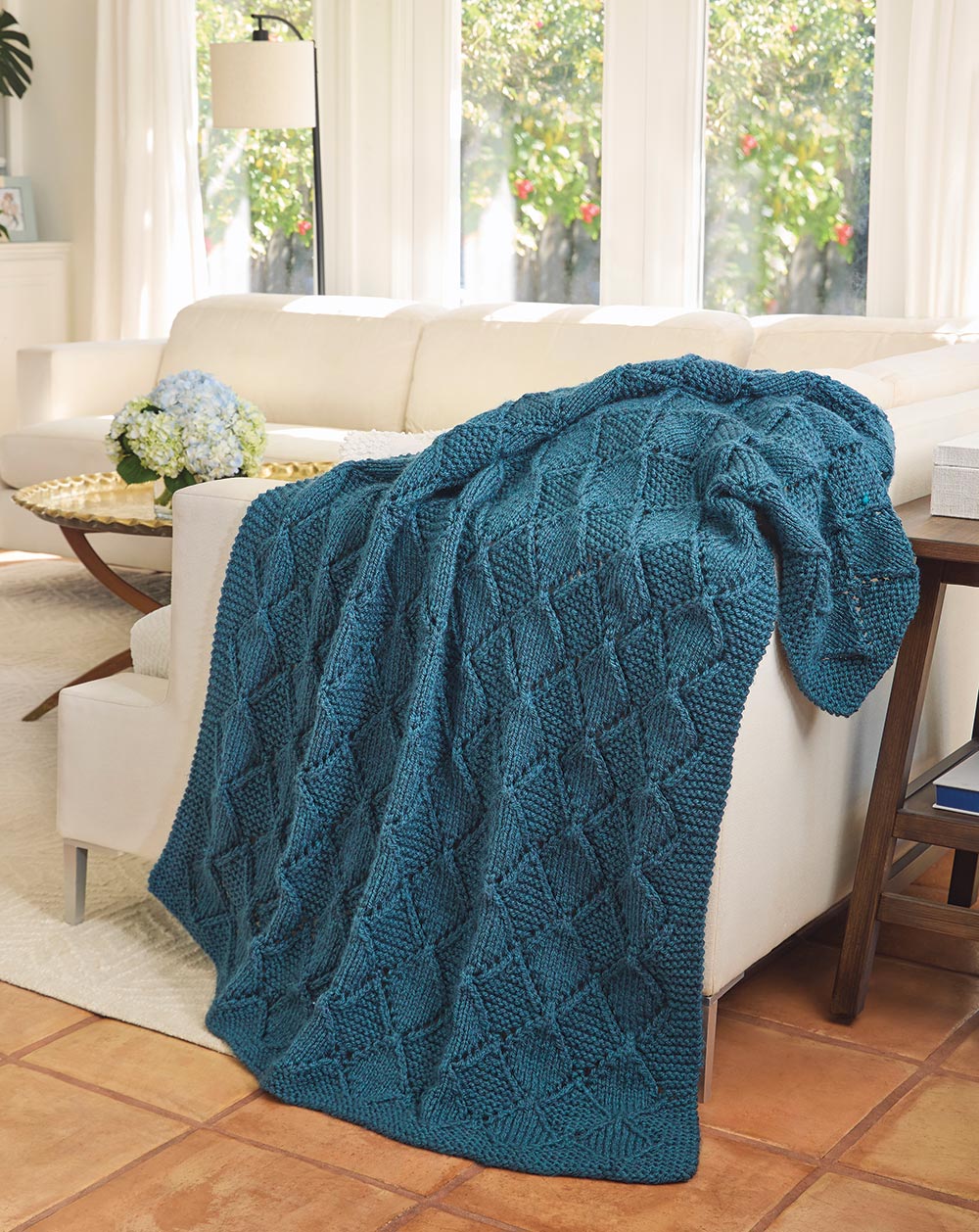 Argyle Knit Throw