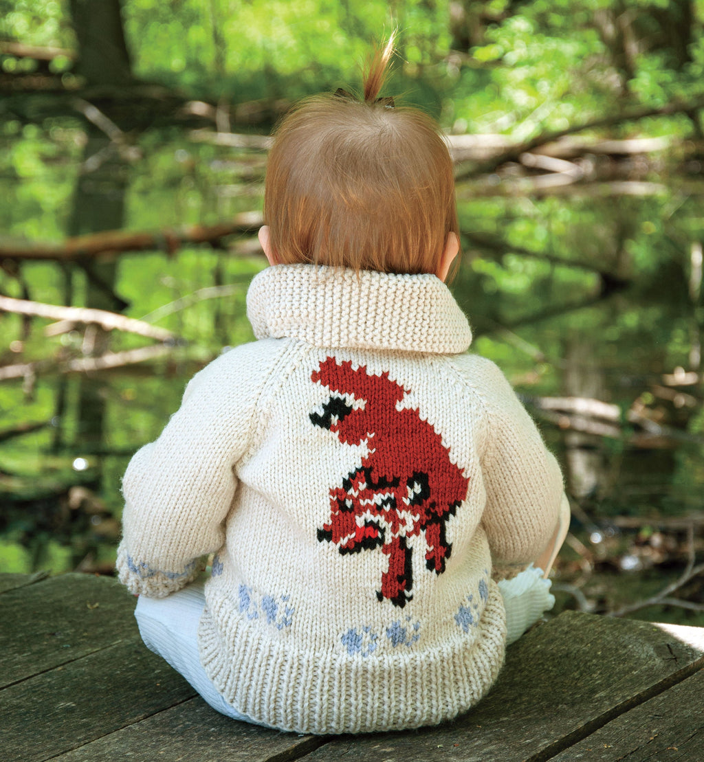Child's Wolf Cardigan Knit Kit | Project Hail Mary Fox Sweater