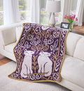 Cat Folk Crochet Blanket