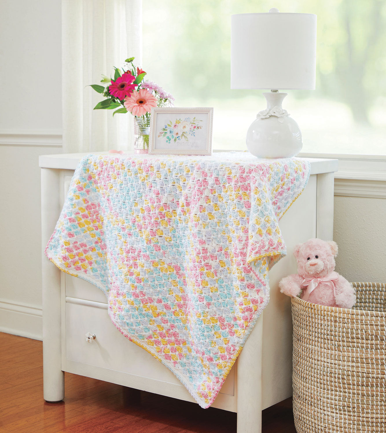 Criss Cross Hearts Crochet Baby Blanket