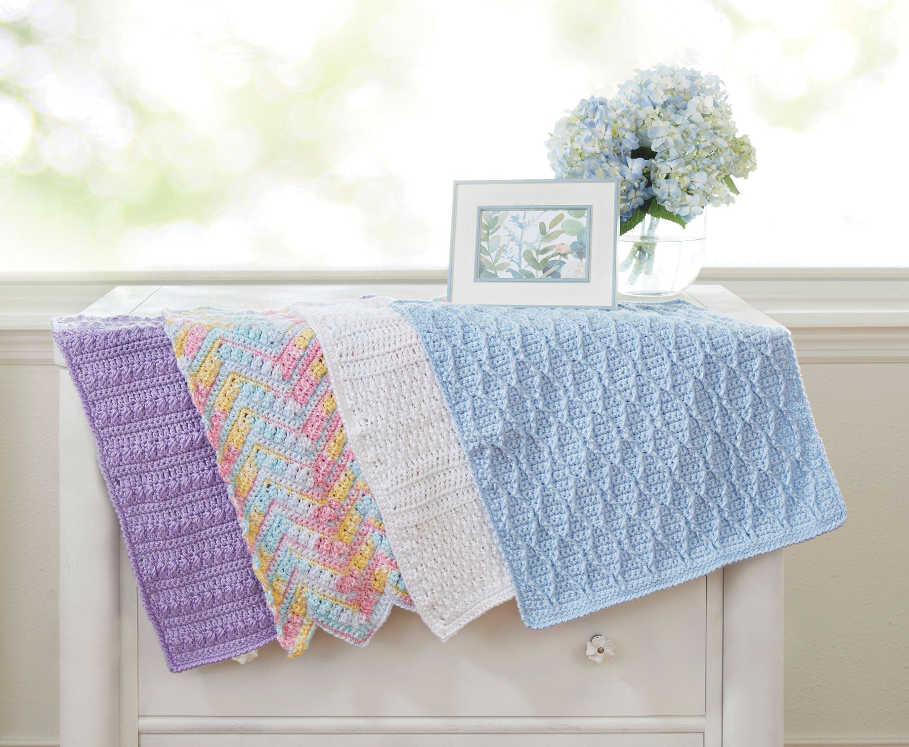 Set of Crochet Car Seat Blankets