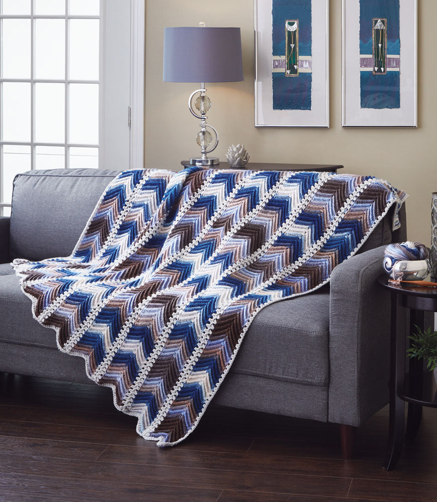 Chevron Panels Throw Pattern