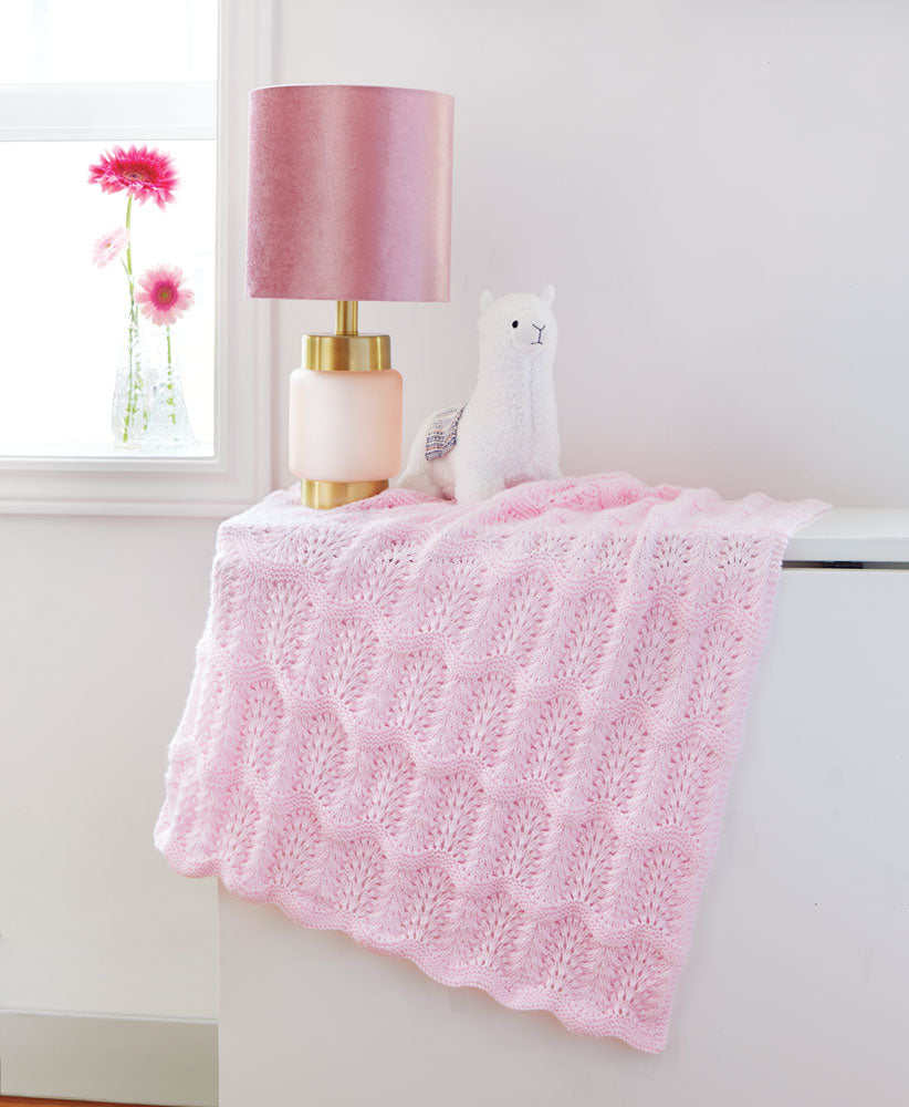 Feather & Fan Baby Blanket Pattern