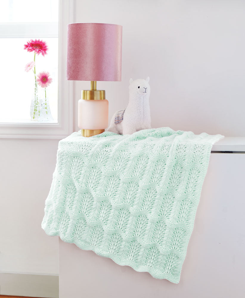 Feather & Fan Baby Blanket Pattern
