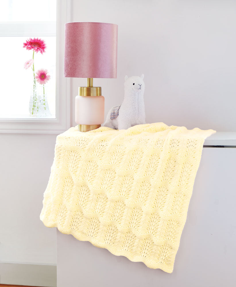 Feather & Fan Baby Blanket Pattern
