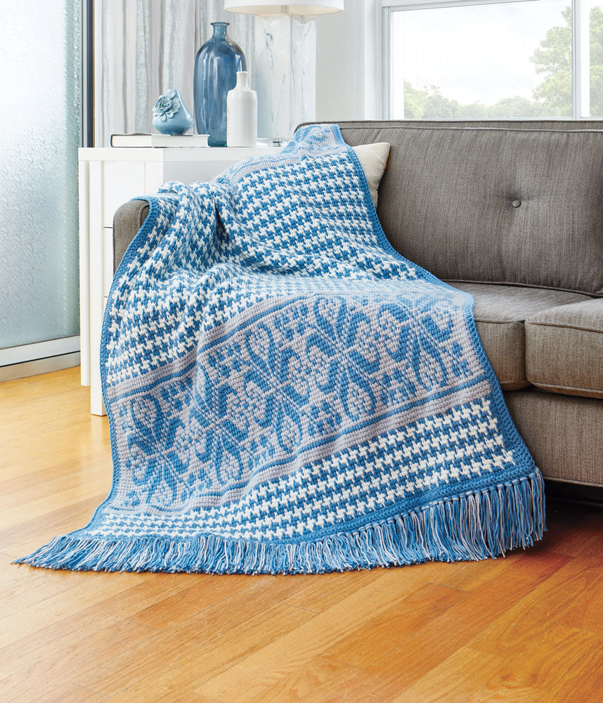 Houndstooth Throw Pattern