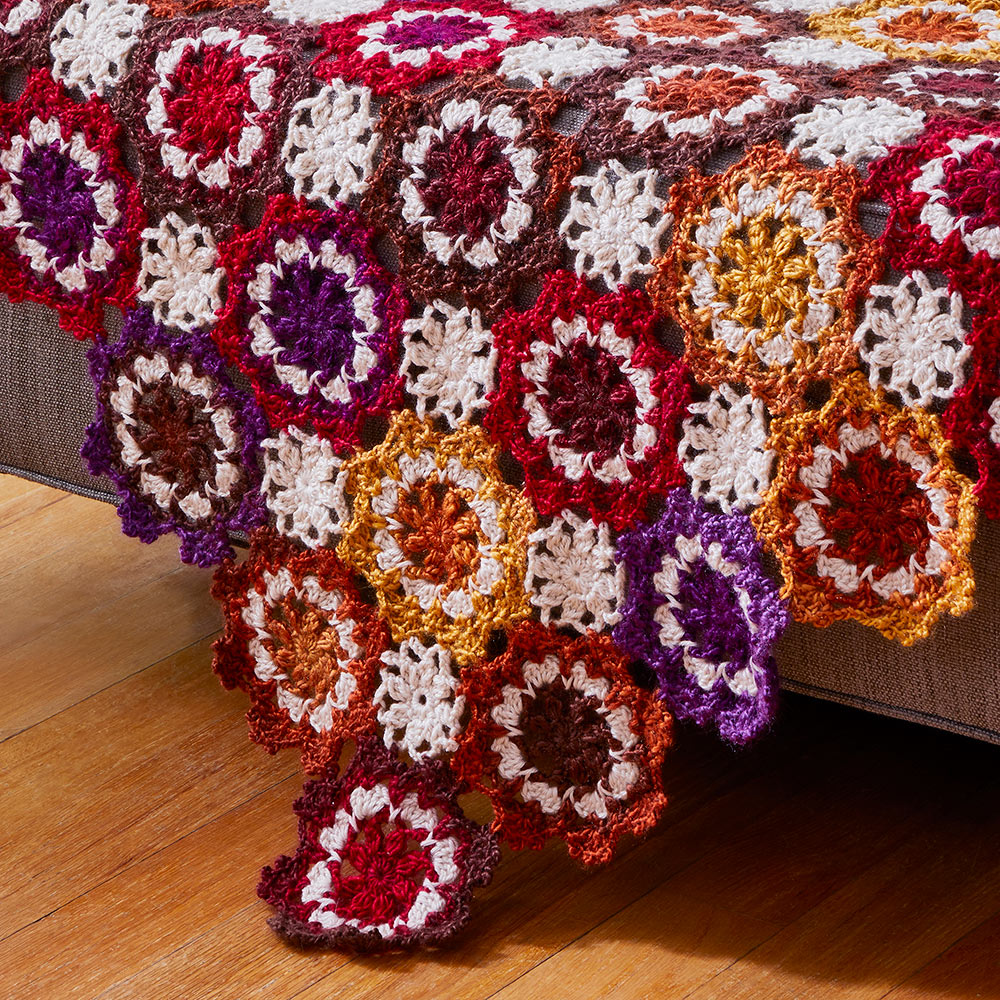 Floral Prism Afghan