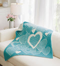 Hearts Aplenty Double Knit Baby Blanket