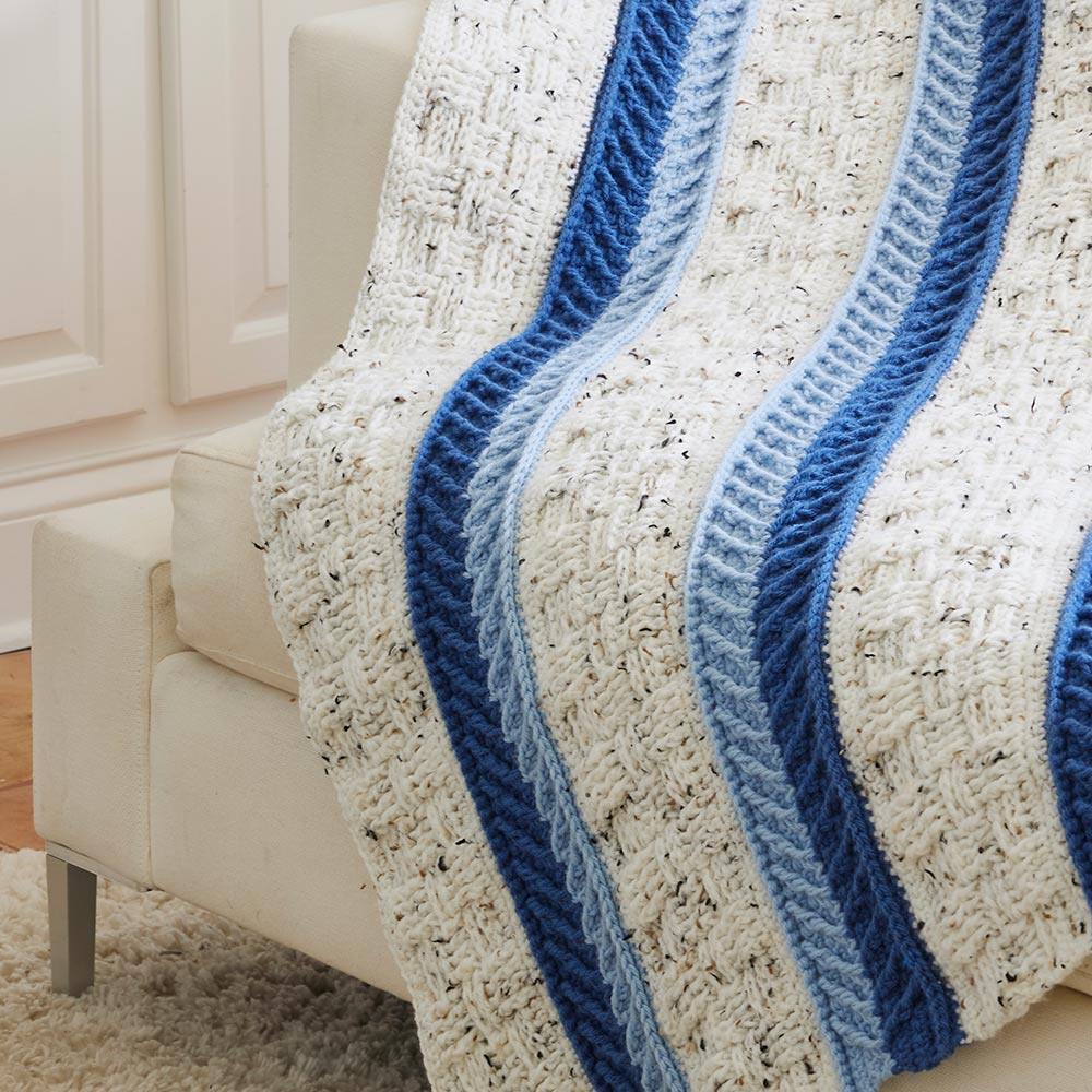 Vivid Stripes Afghan Pattern