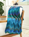 Lace Chevron Columns Throw