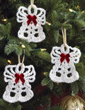 Sparkly Angels Crocheted Ornaments