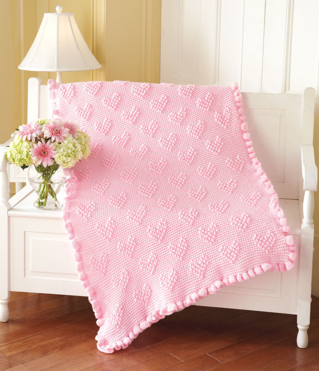 Elegant Hearts Baby Blanket