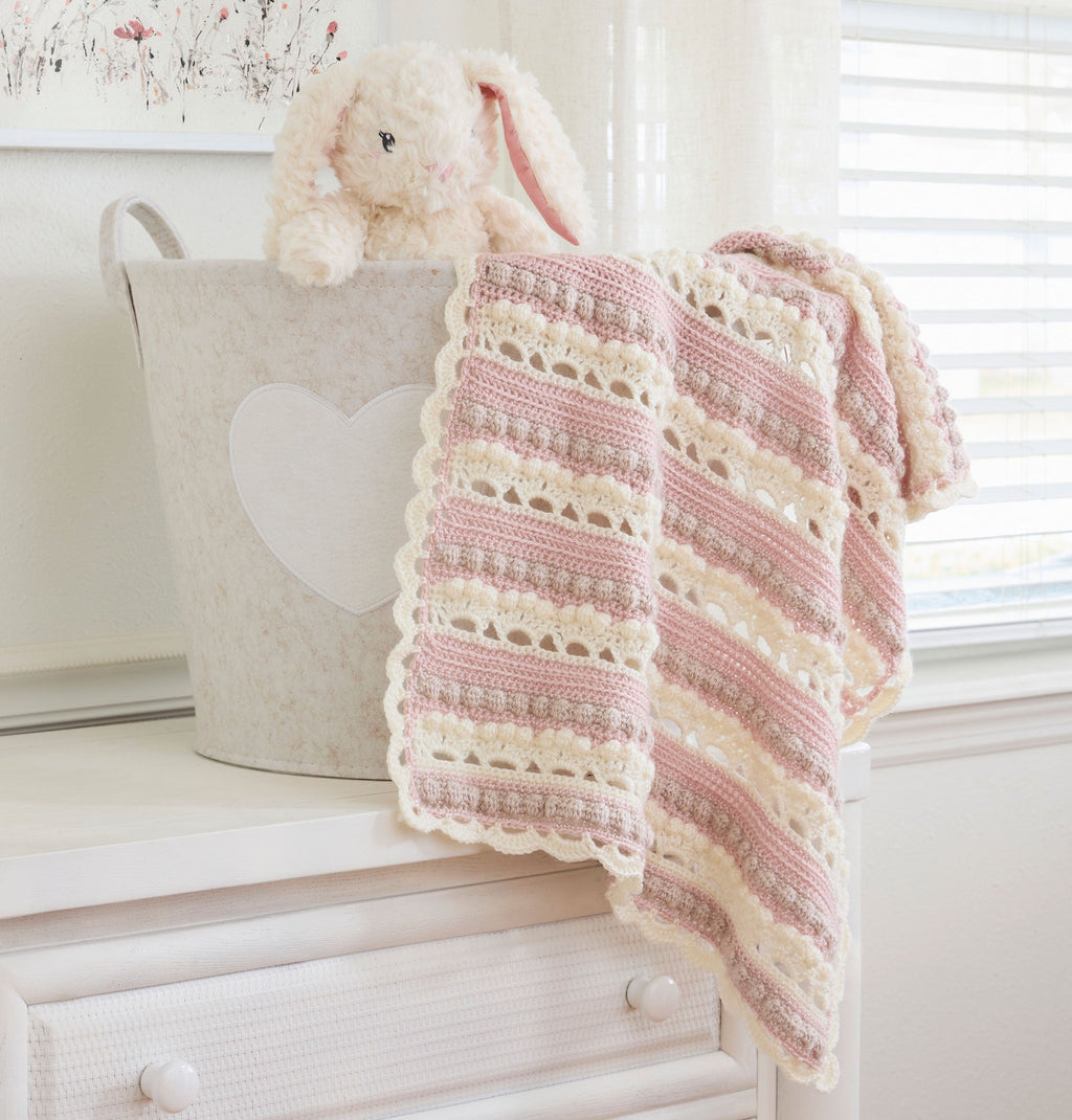 Arched Bobbles Baby Blanket