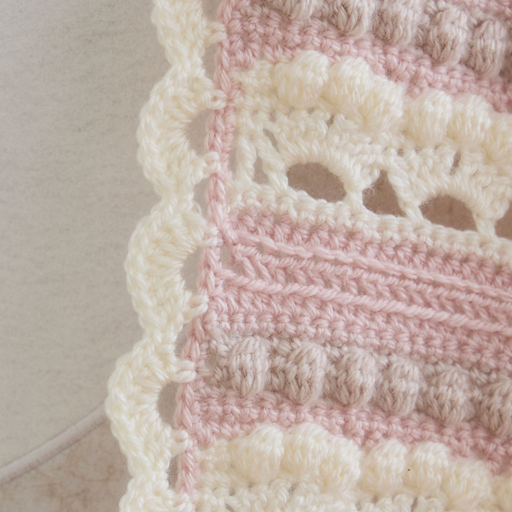 Arched Bobbles Baby Blanket