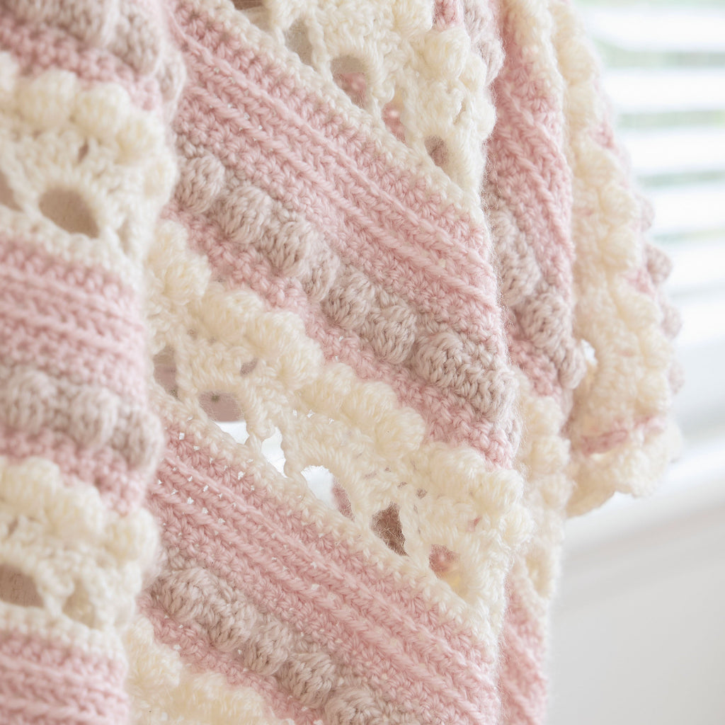 Arched Bobbles Baby Blanket