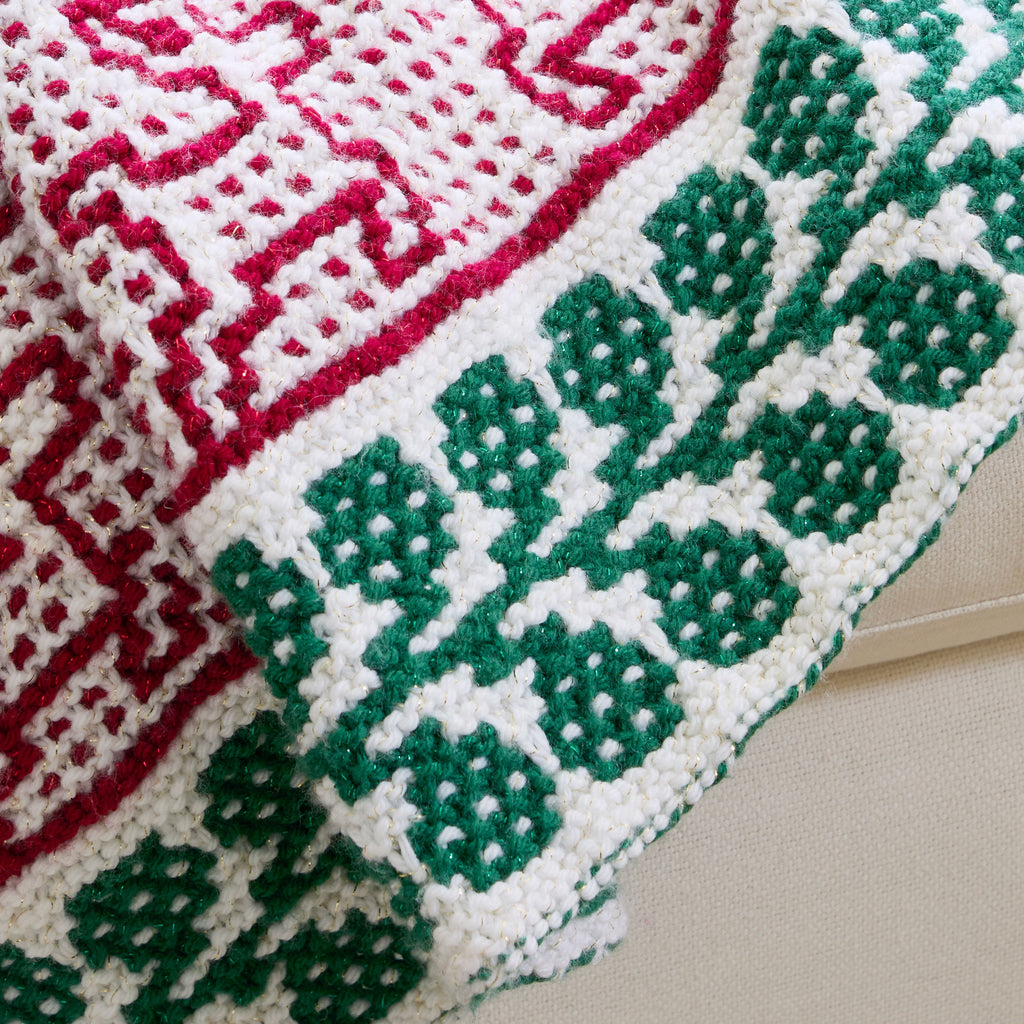 Yuletide Sparkle Knit Lapghan