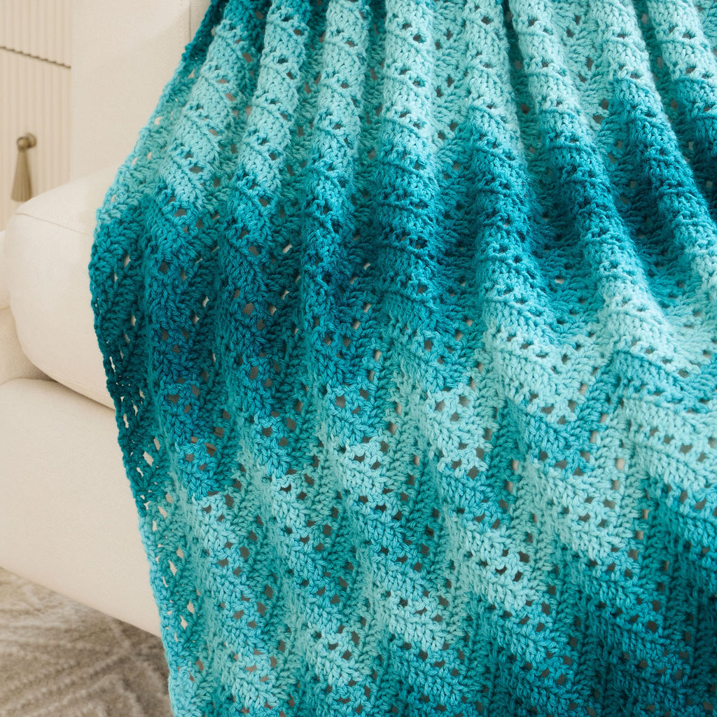 Ombre Chevron Throw