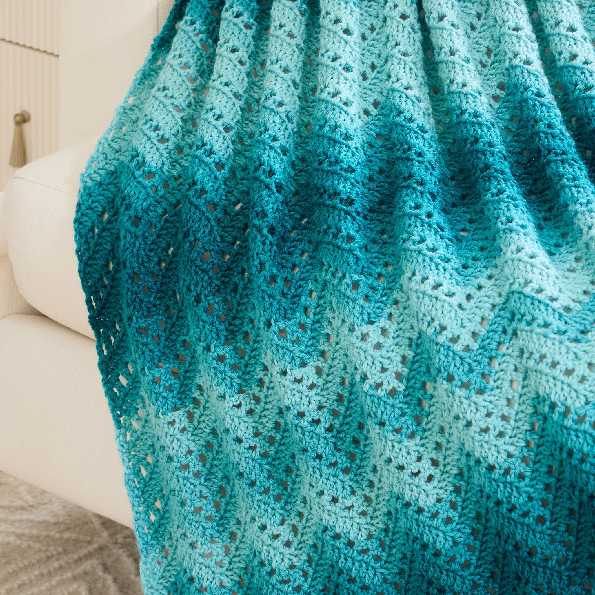 Ombre Chevron Throw