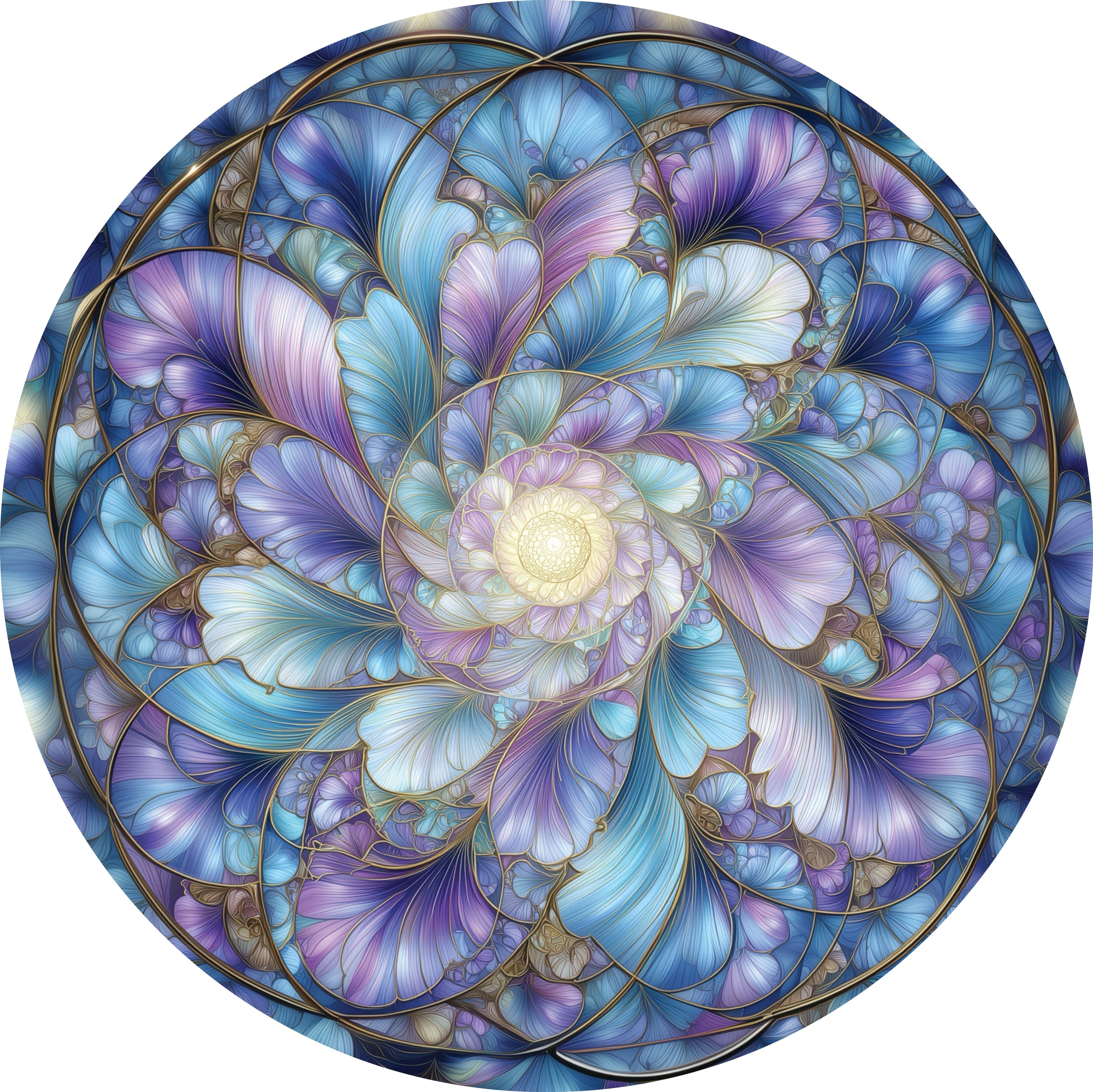 Pretty in Blue Shaped Jigsaw Puzzle