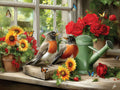 Window Sill Perch Jigsaw Puzzle