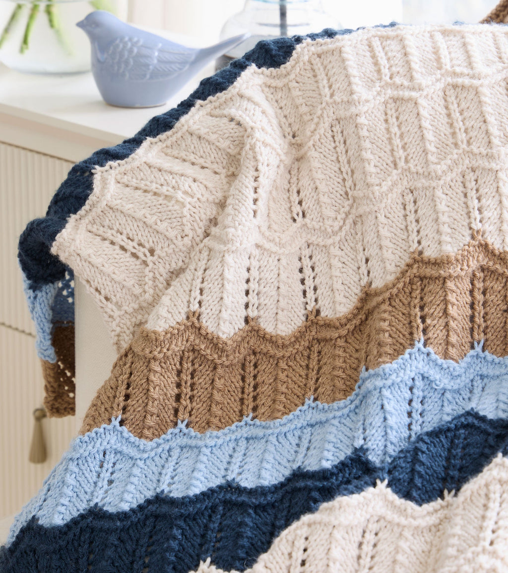 Rippled Tranquility Blanket