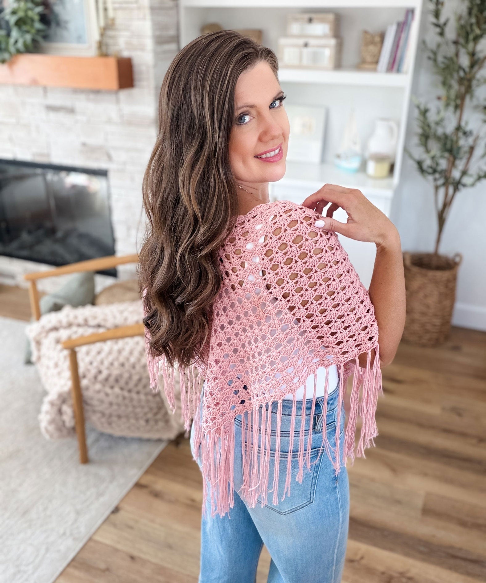 Sienna Shell Stitch Poncho