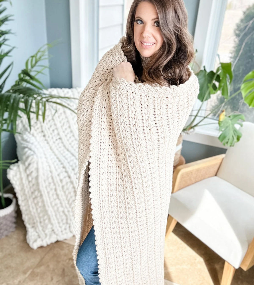 Chunky Star Stitch Blanket