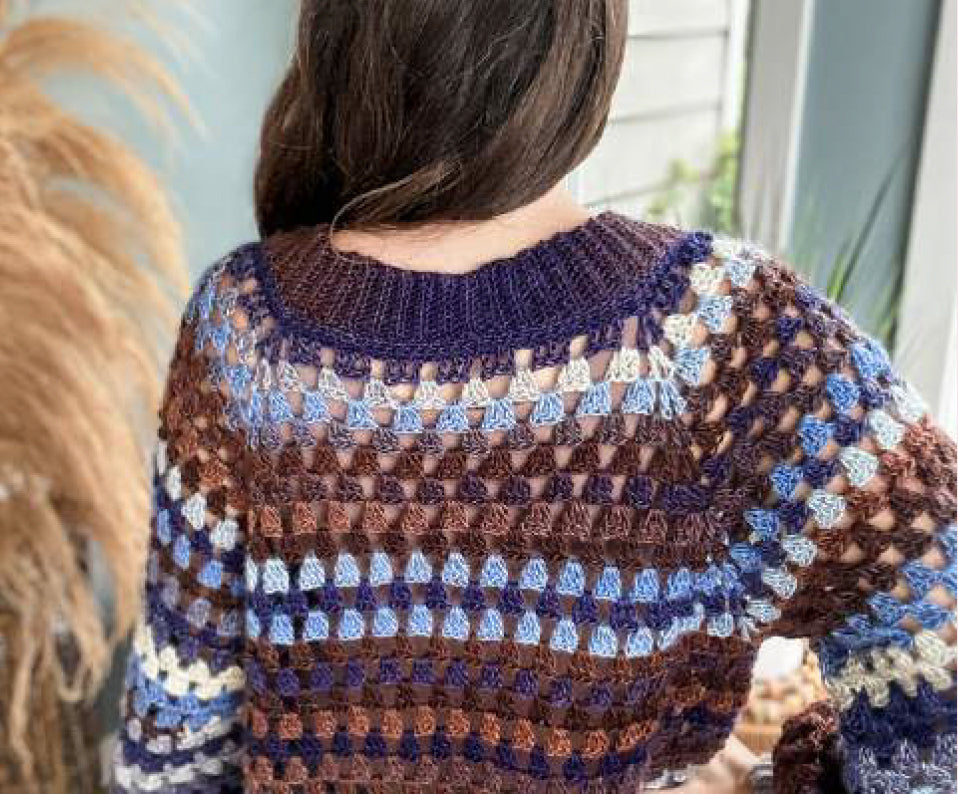 Granny Pop Crochet Cardigan