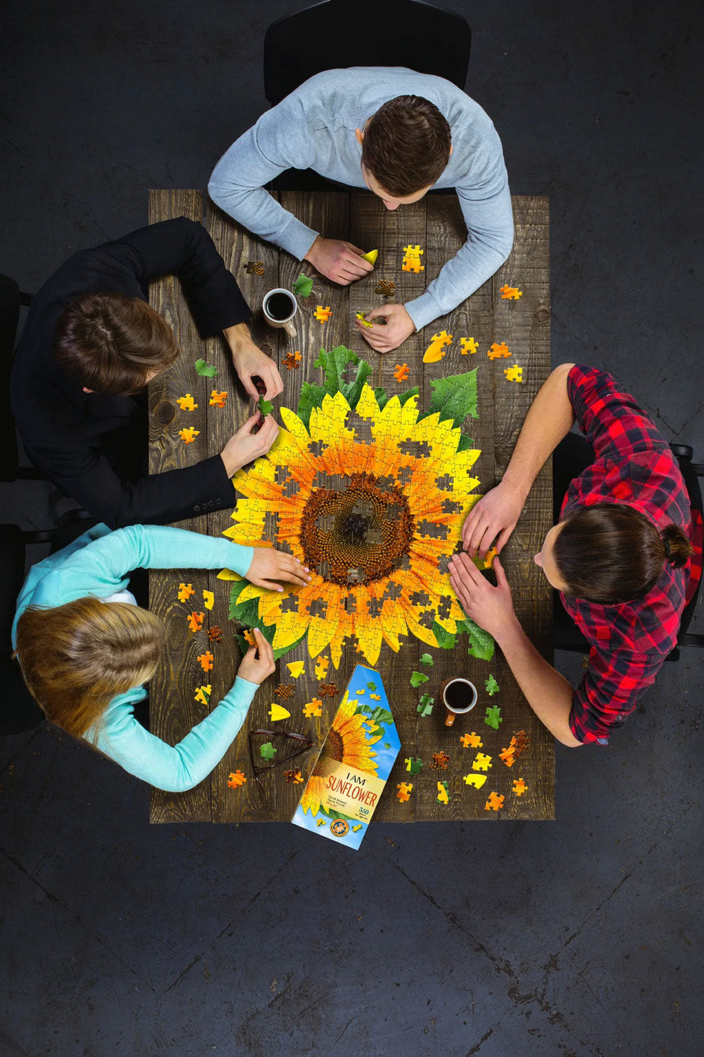I Am Sunflower Large Jigsaw Puzzle