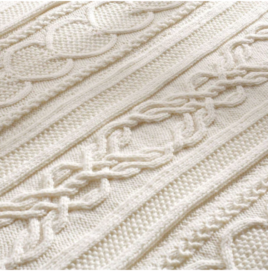 Gift of Love Cable Knit Afghan