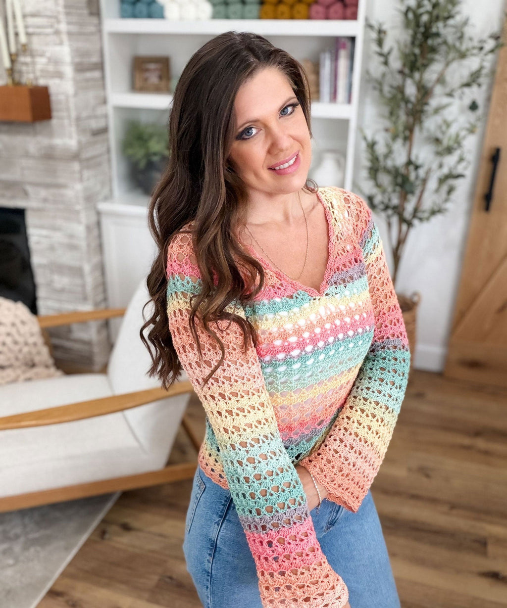 Selene Shell Stitch Top