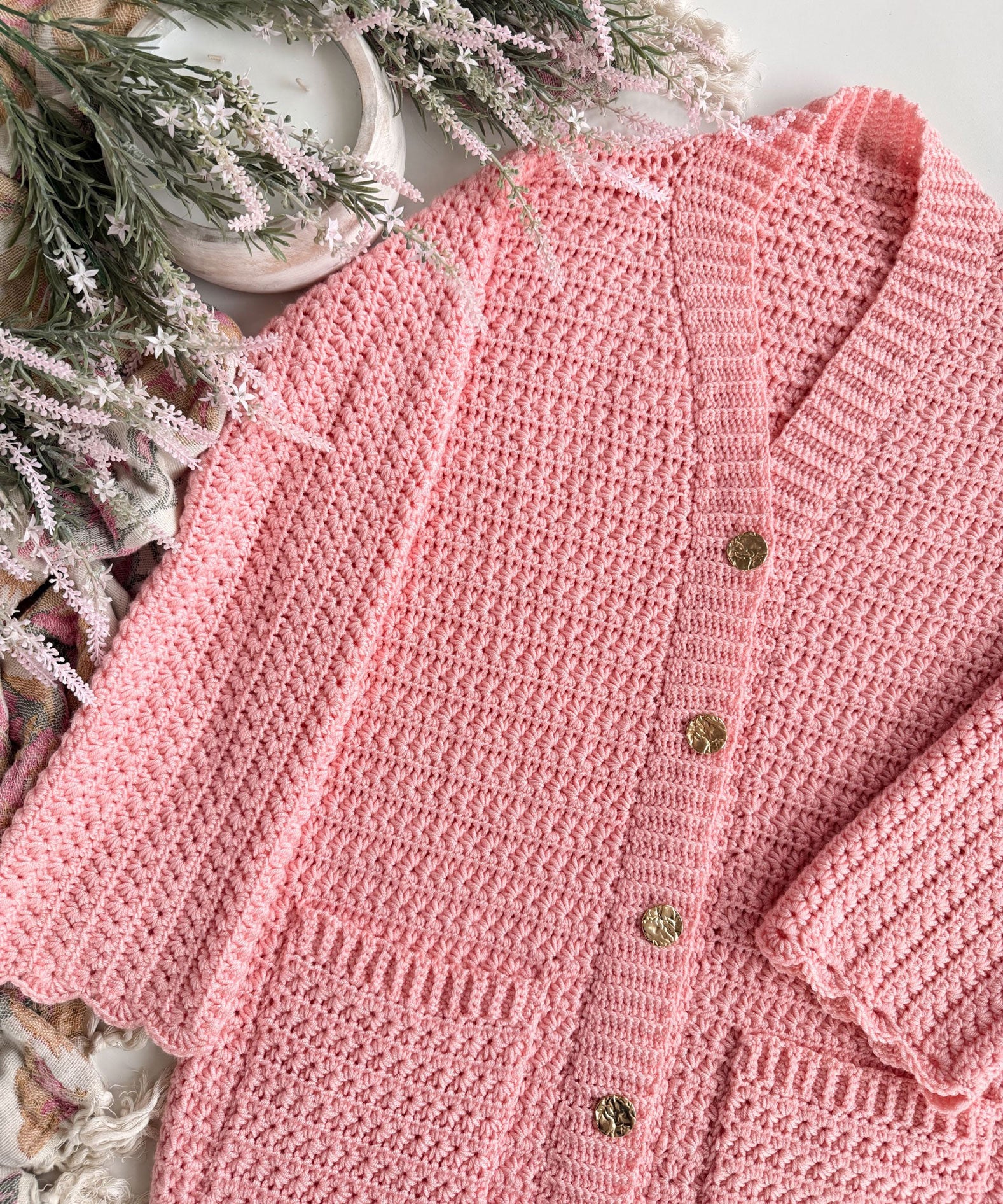 Long Timeless Star Stitch Cardigan