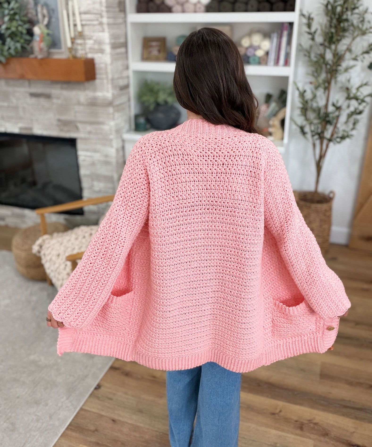 Long Timeless Star Stitch Cardigan