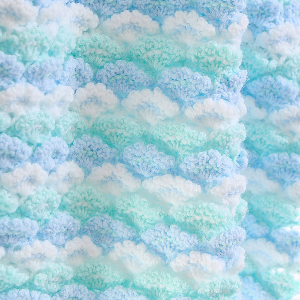 Picot Shells Baby Blanket & Jacket Set