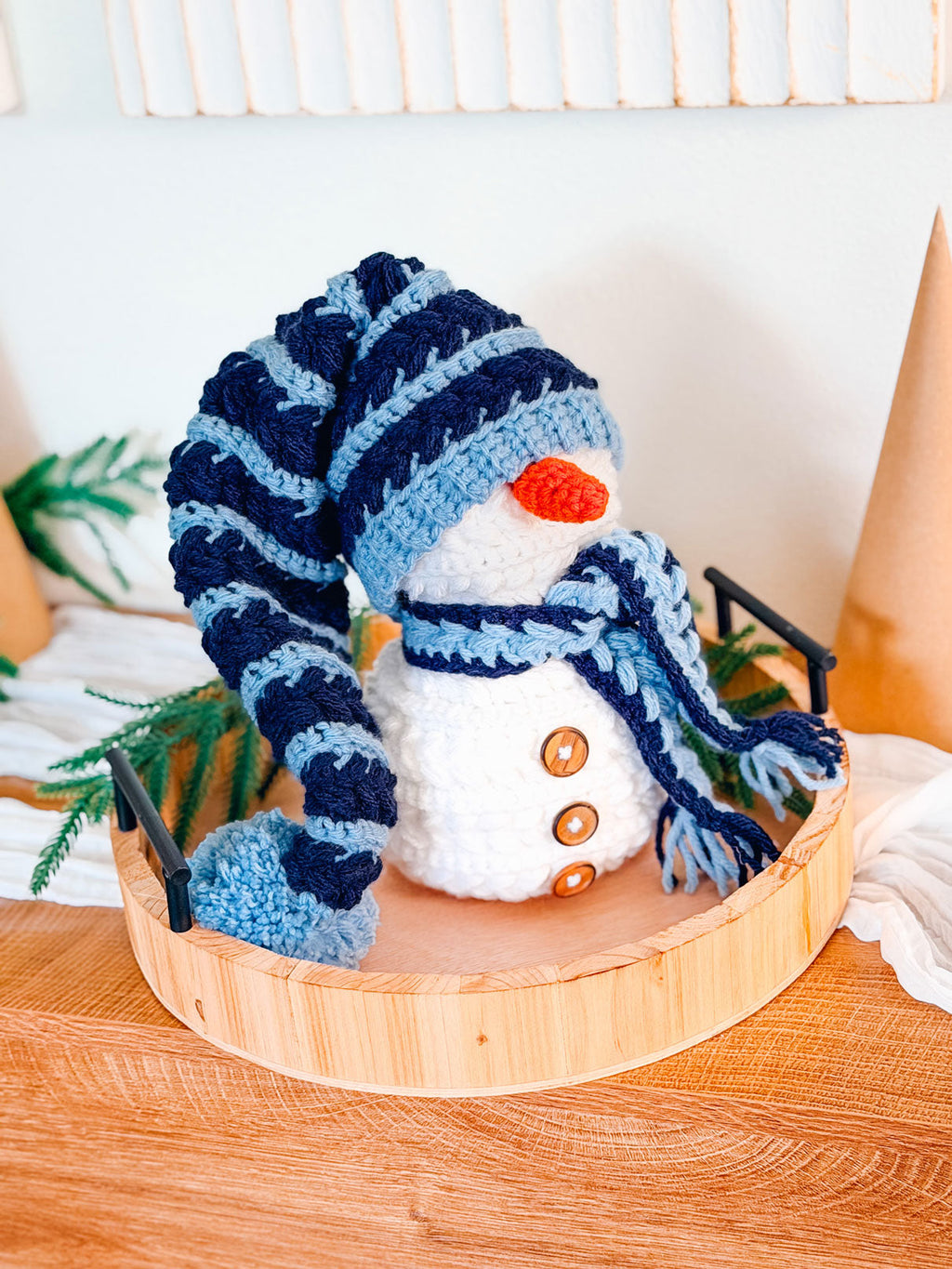 Wheat Stitch Snowman