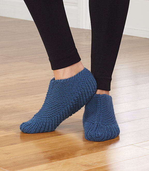 Knit Boot Slippers (Sm Med Lg)
