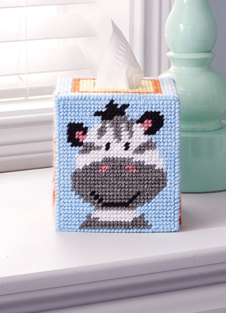 Noah's Friends Tissue Box Plastic Canvas Kit