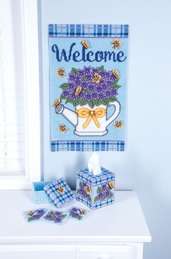 Spring Welcome Plastic Canvas Ensemble