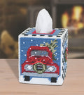 Old Red Truck Tissue Box Cover Plastic Canvas Kit