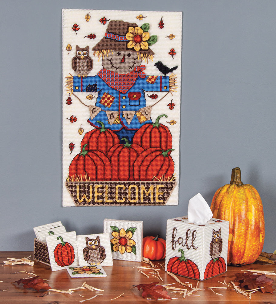 Autumn Welcome Plastic Canvas Ensemble
