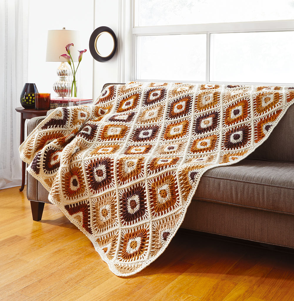 Dazzler Diamond Afghan