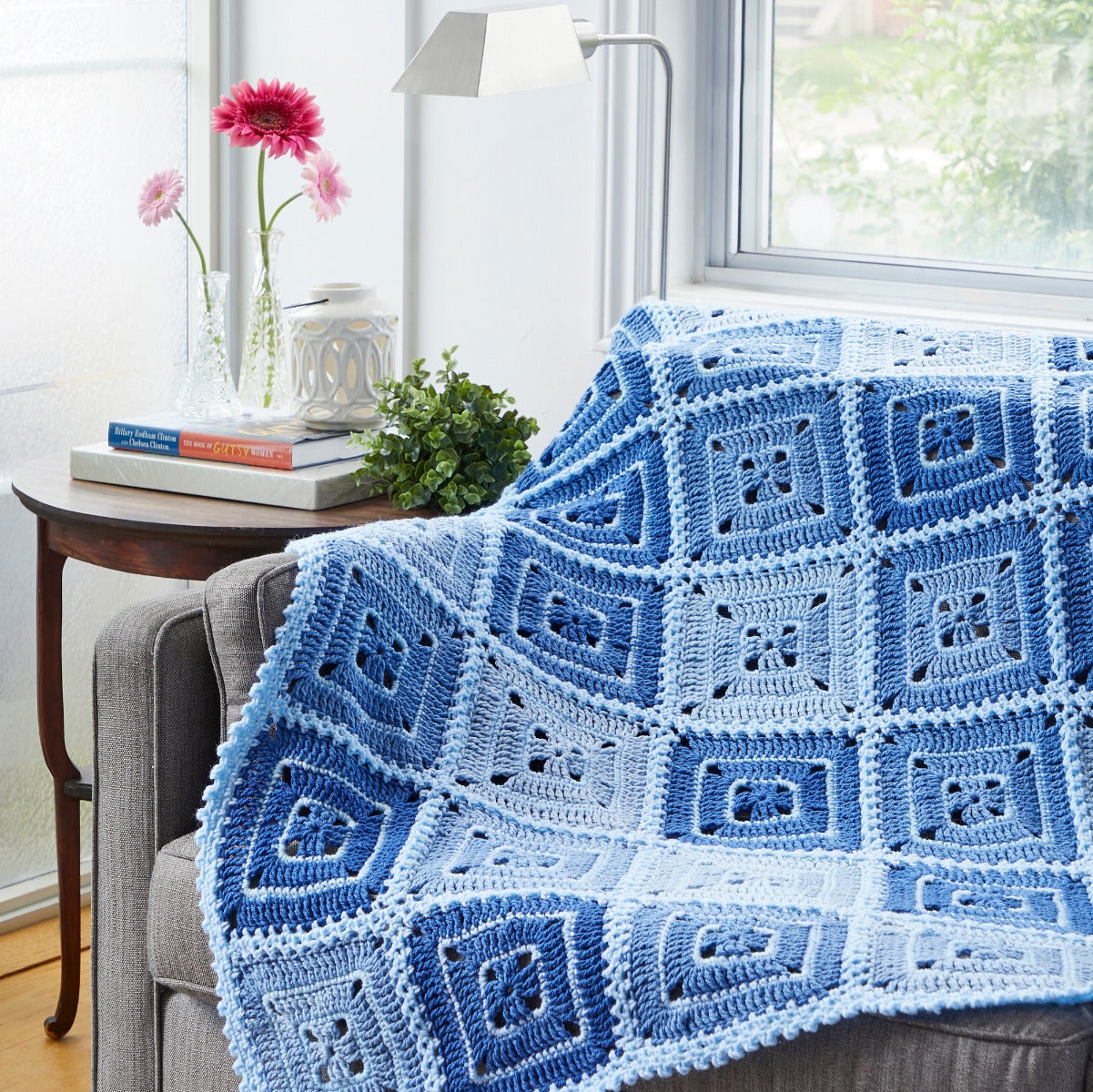 Classic Blue Throw