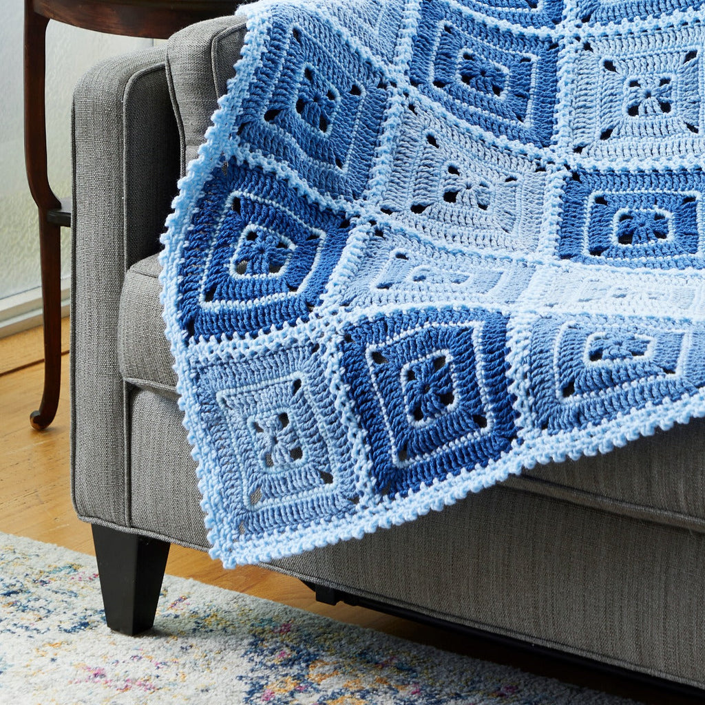 Classic Blue Throw