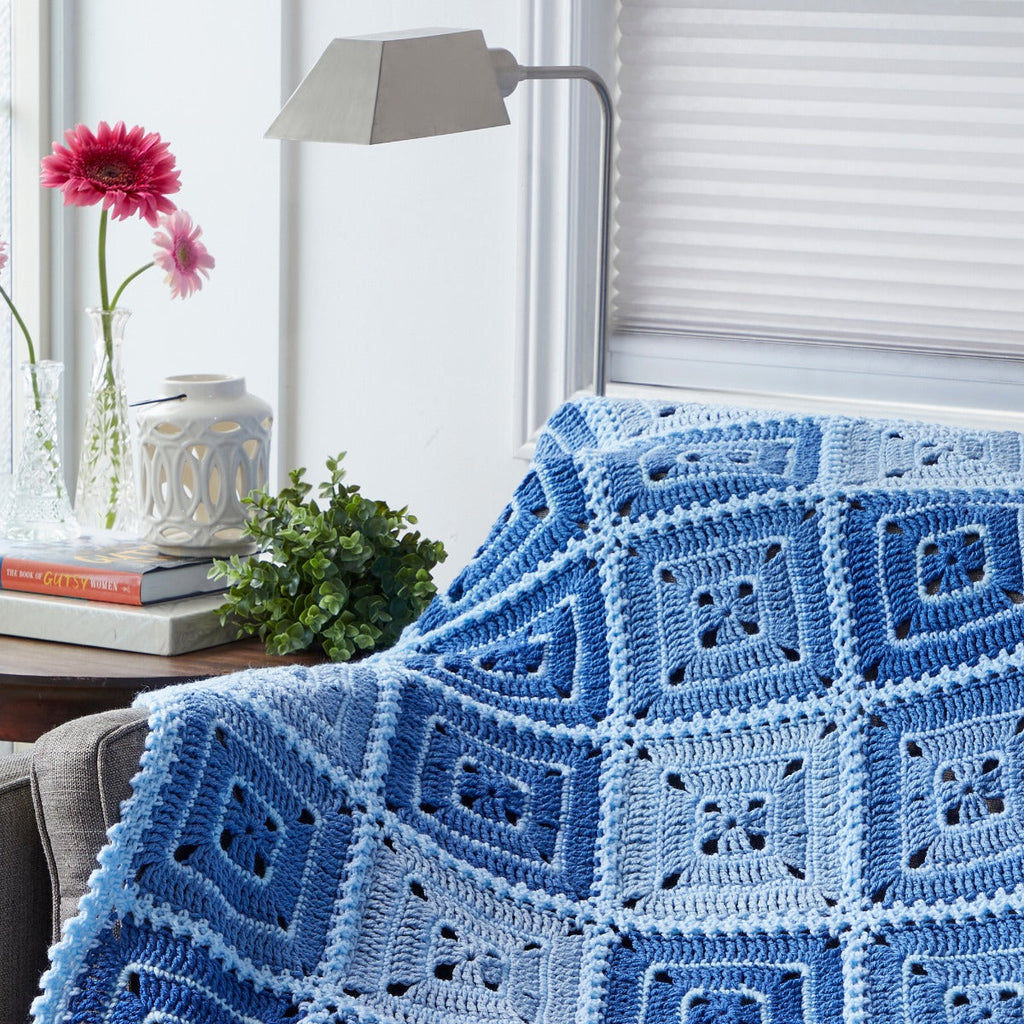 Classic Blue Throw