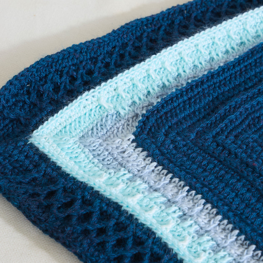 Diamond Lattice Crochet Throw