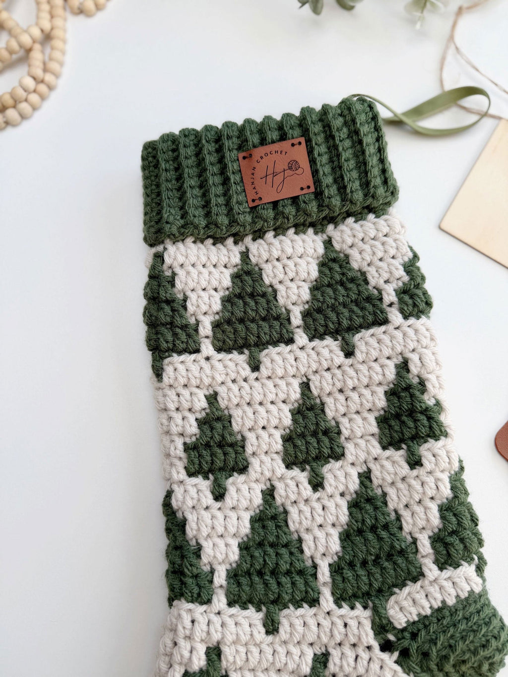 Twinkling Trees Mosaic Stockings