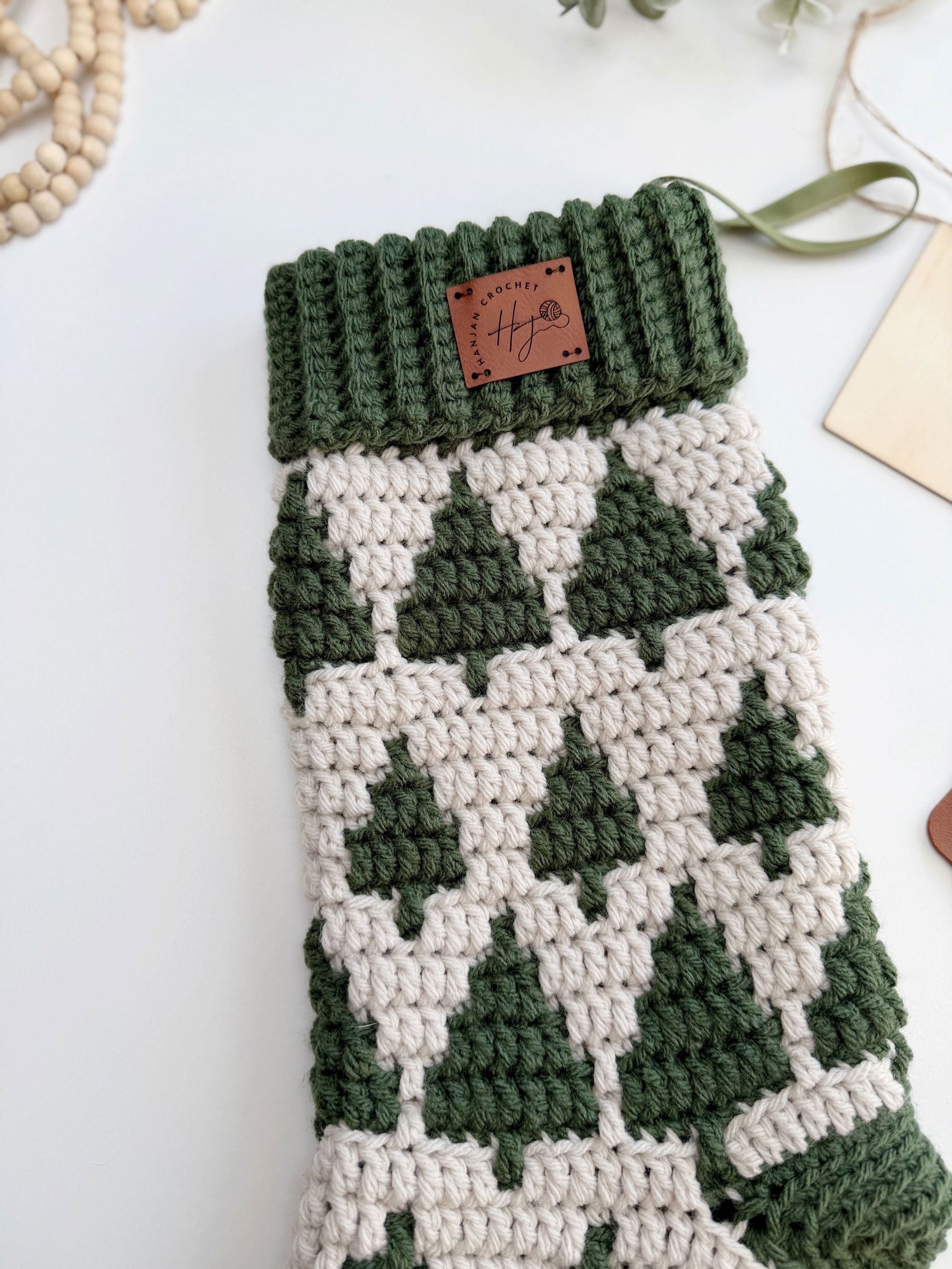 Twinkling Trees Mosaic Stockings