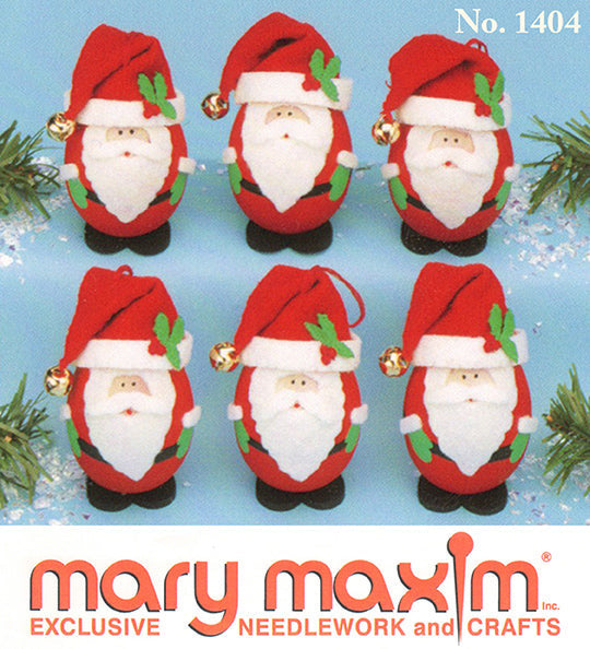 Roly Poly Santa Ornaments Pattern